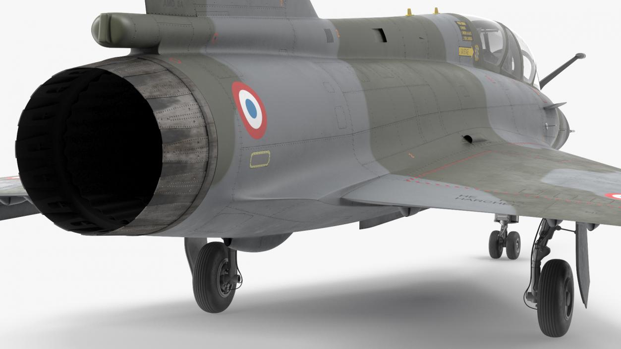 3D Dassault Mirage 2000 Two Seat Fighter Camouflage model