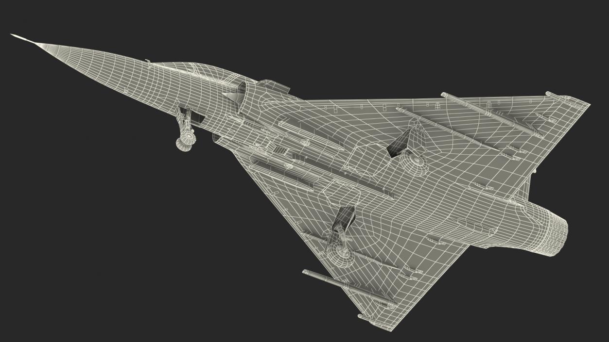 3D Dassault Mirage 2000 Two Seat Fighter Camouflage model