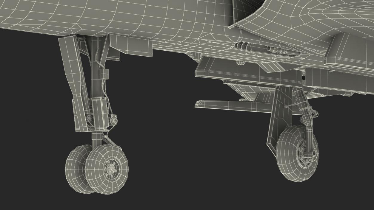 3D Dassault Mirage 2000 Two Seat Fighter Camouflage model