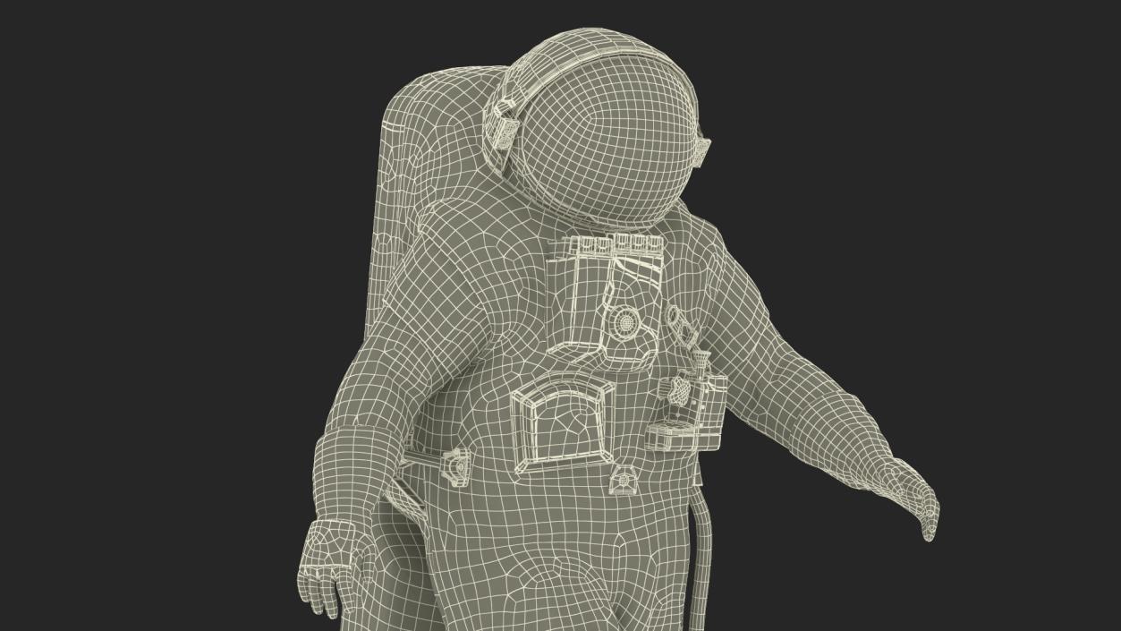 3D Astronaut Wearing Feitian Space Suit Rigged model