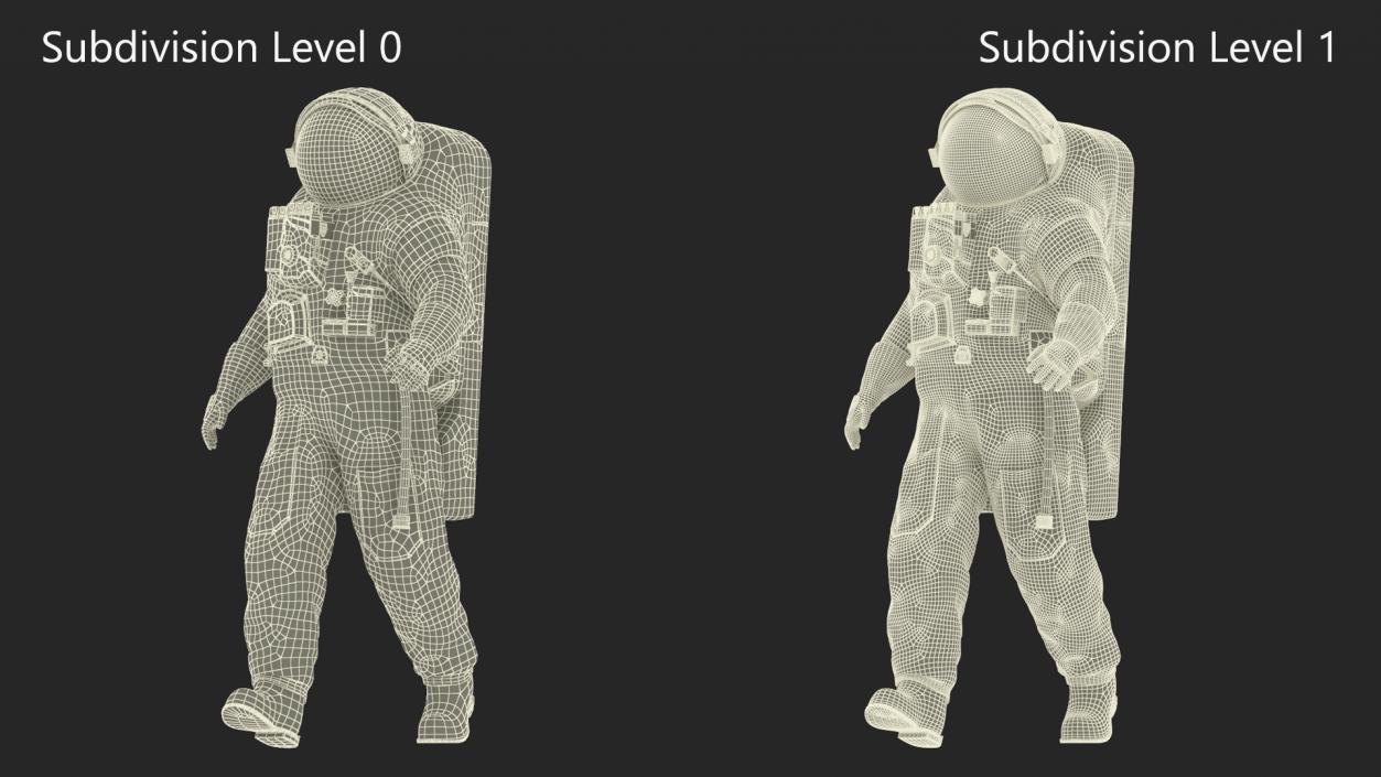 3D Astronaut Wearing Feitian Space Suit Rigged model