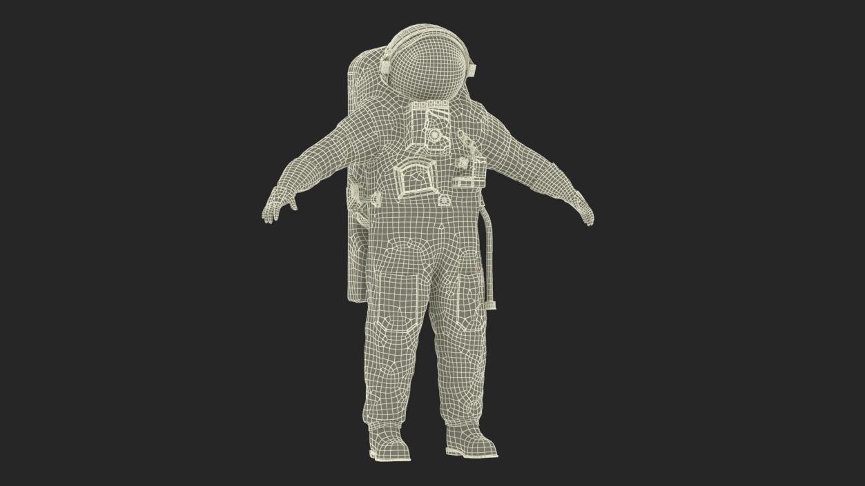 3D Astronaut Wearing Feitian Space Suit Rigged model