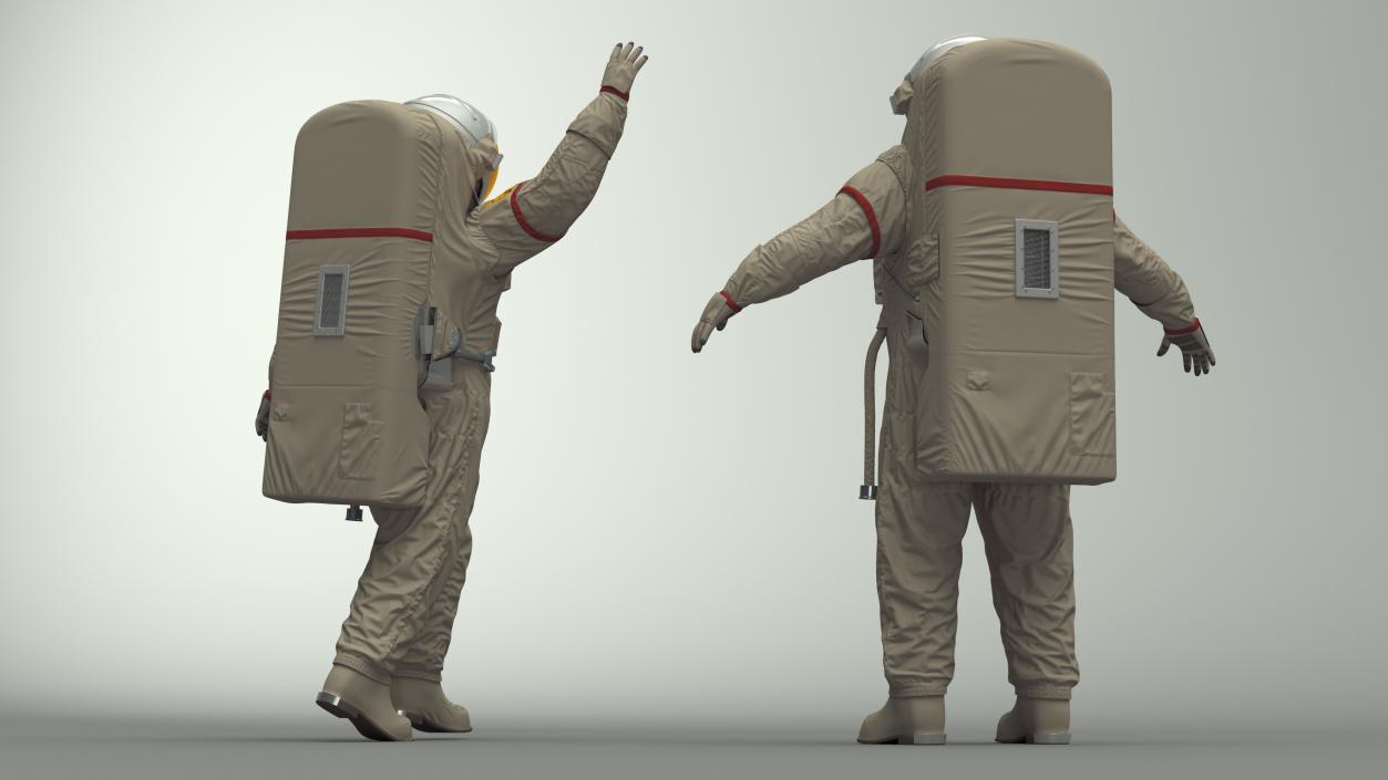 3D Astronaut Wearing Feitian Space Suit Rigged model