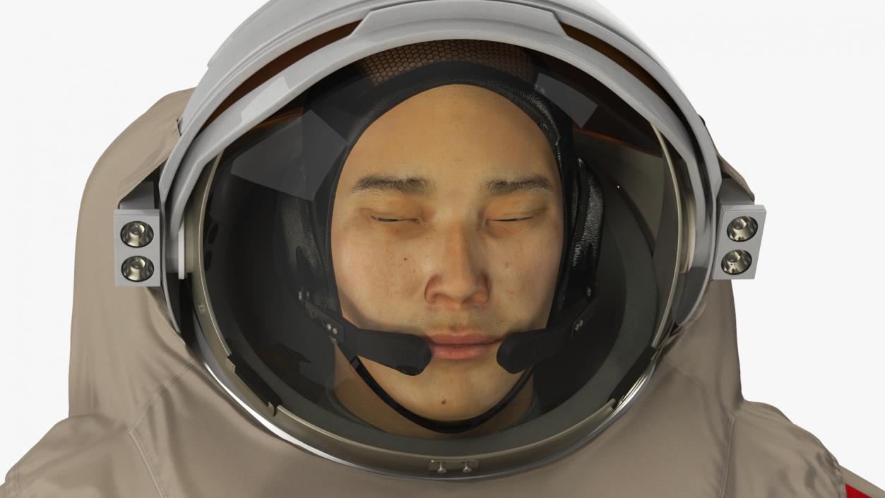 3D Astronaut Wearing Feitian Space Suit Rigged model