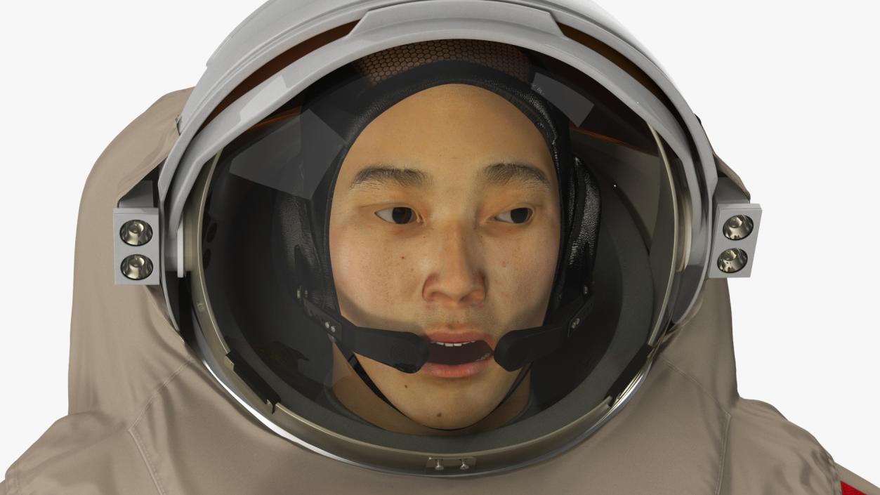 3D Astronaut Wearing Feitian Space Suit Rigged model