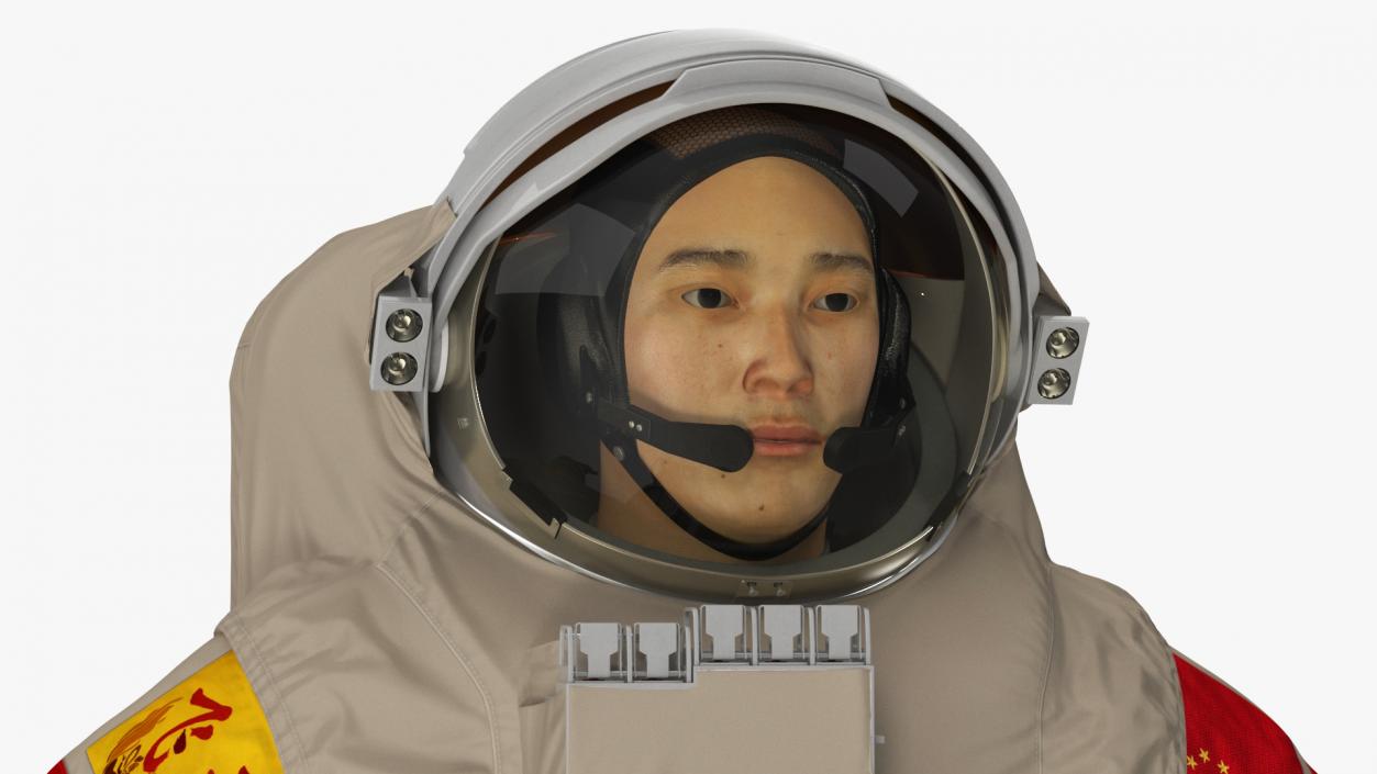 3D Astronaut Wearing Feitian Space Suit Rigged model