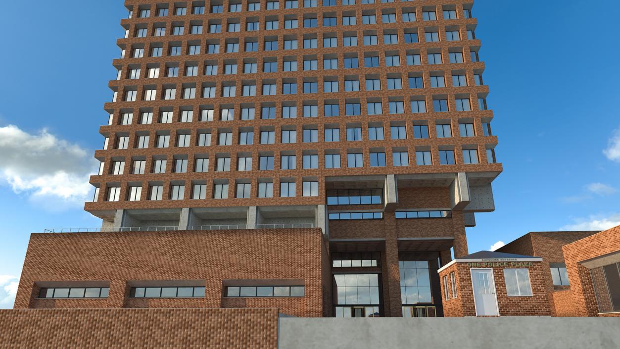 Headquarters of NYPD Building 3D model