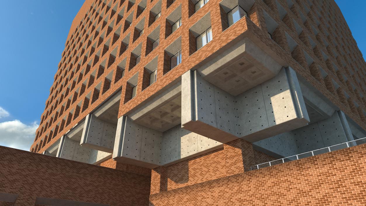 Headquarters of NYPD Building 3D model