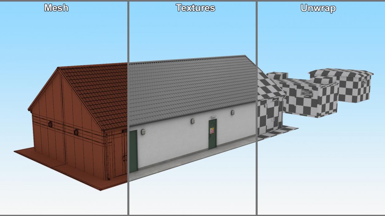 3D Energy Station Building model