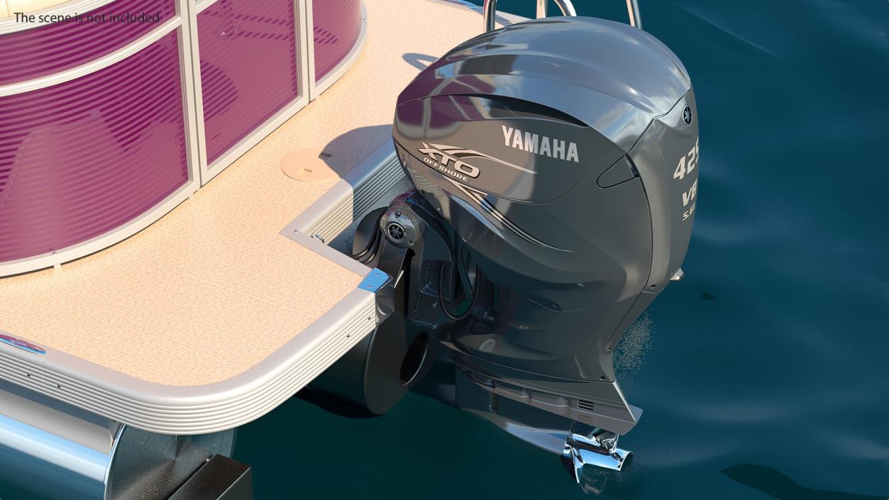 3D model Yamaha XTO Offshore F425A Outboard Motor