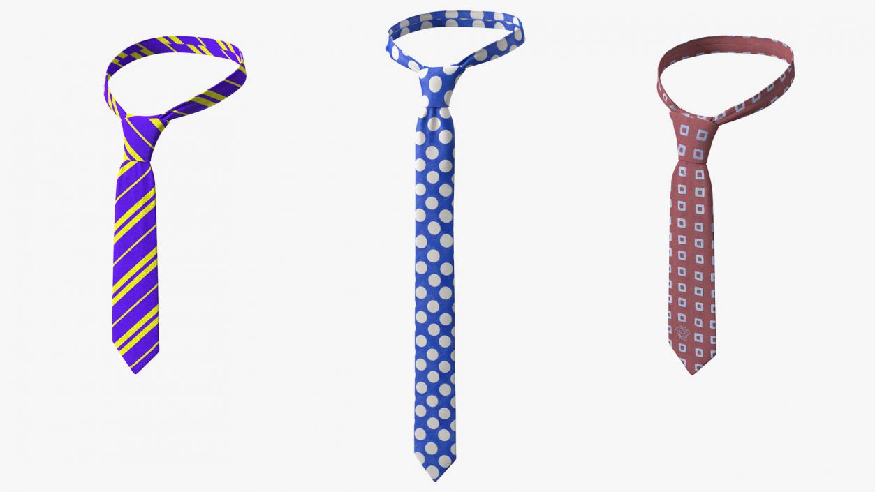 Neckties Collection 3D model