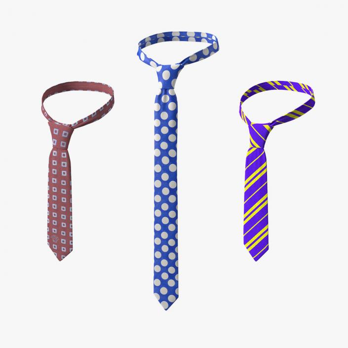 Neckties Collection 3D model