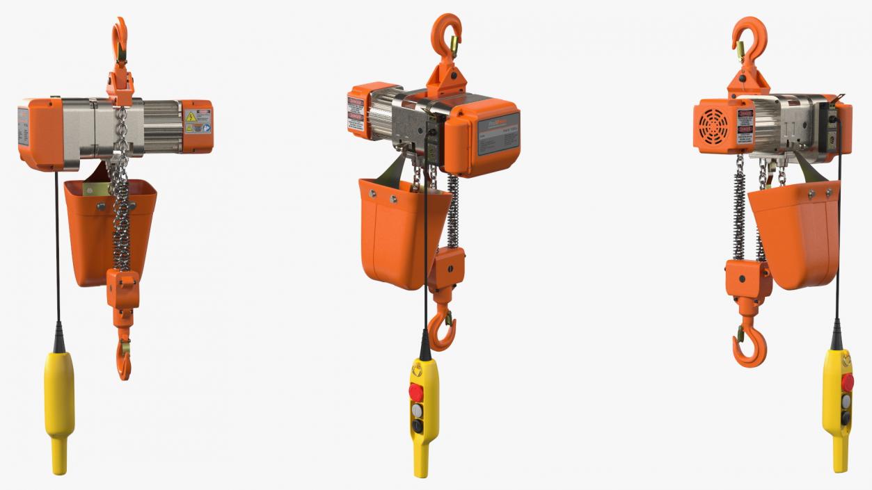 Pro Inch Electric Chain Hoist 1T 3D