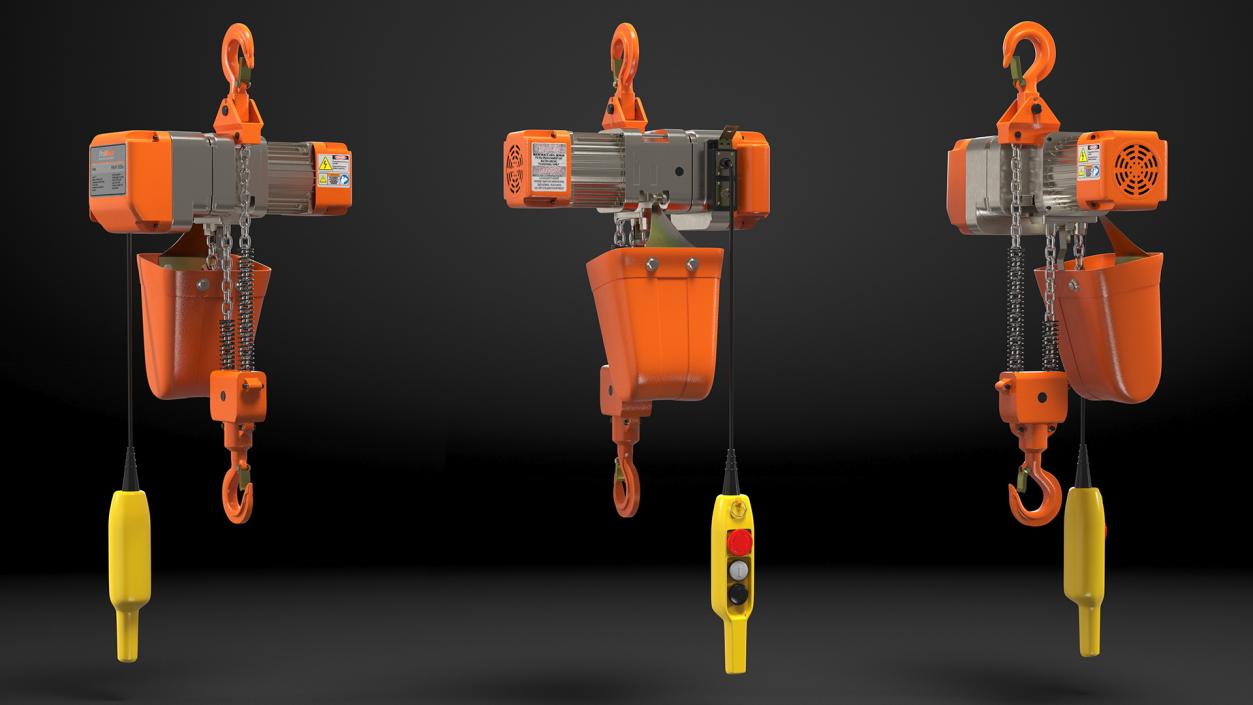 Pro Inch Electric Chain Hoist 1T 3D