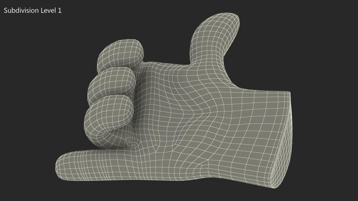 3D Call Me Hand Emoji model