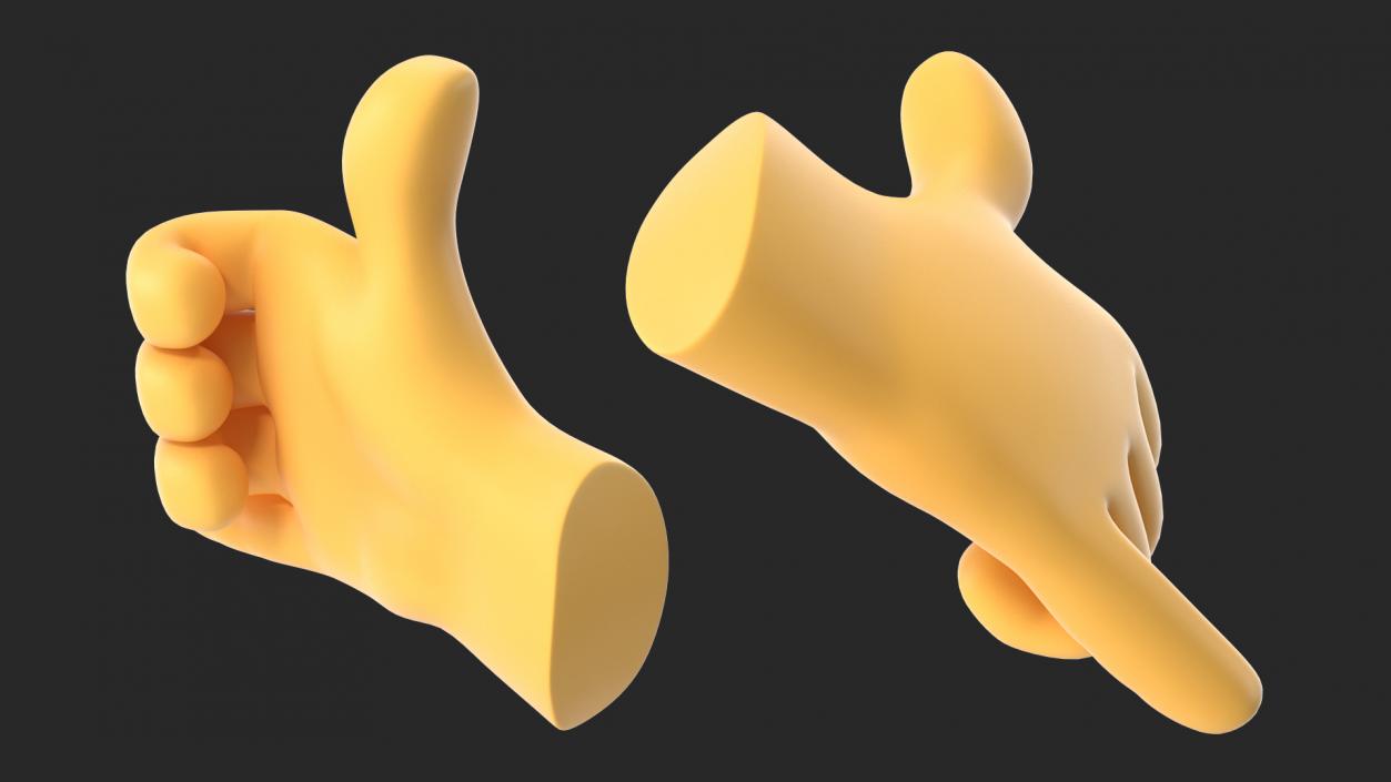 3D Call Me Hand Emoji model