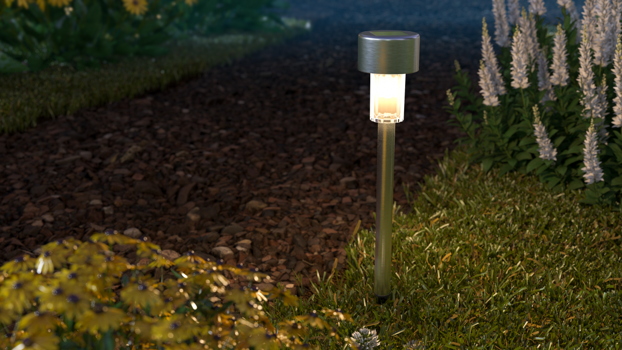 3D Solar Garden Pathway Light