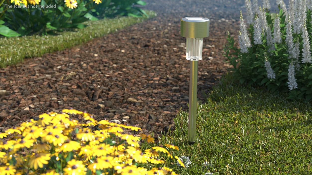 3D Solar Garden Pathway Light