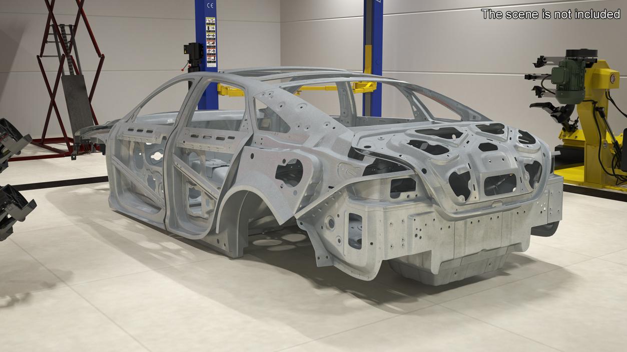 Car Frame Unibody Structure 3D