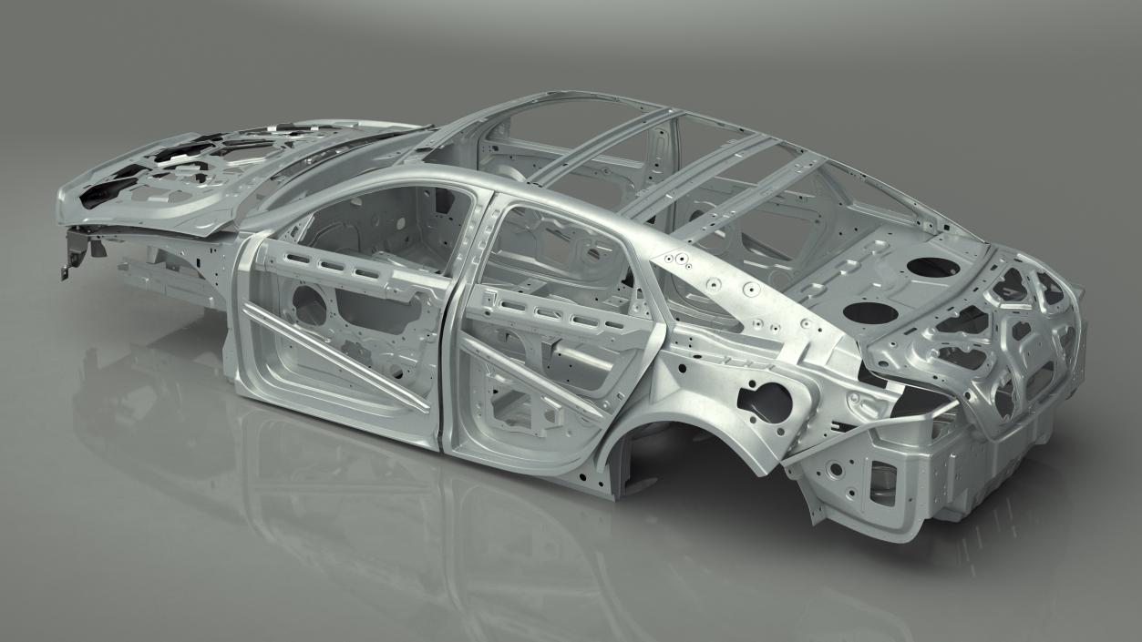 Car Frame Unibody Structure 3D