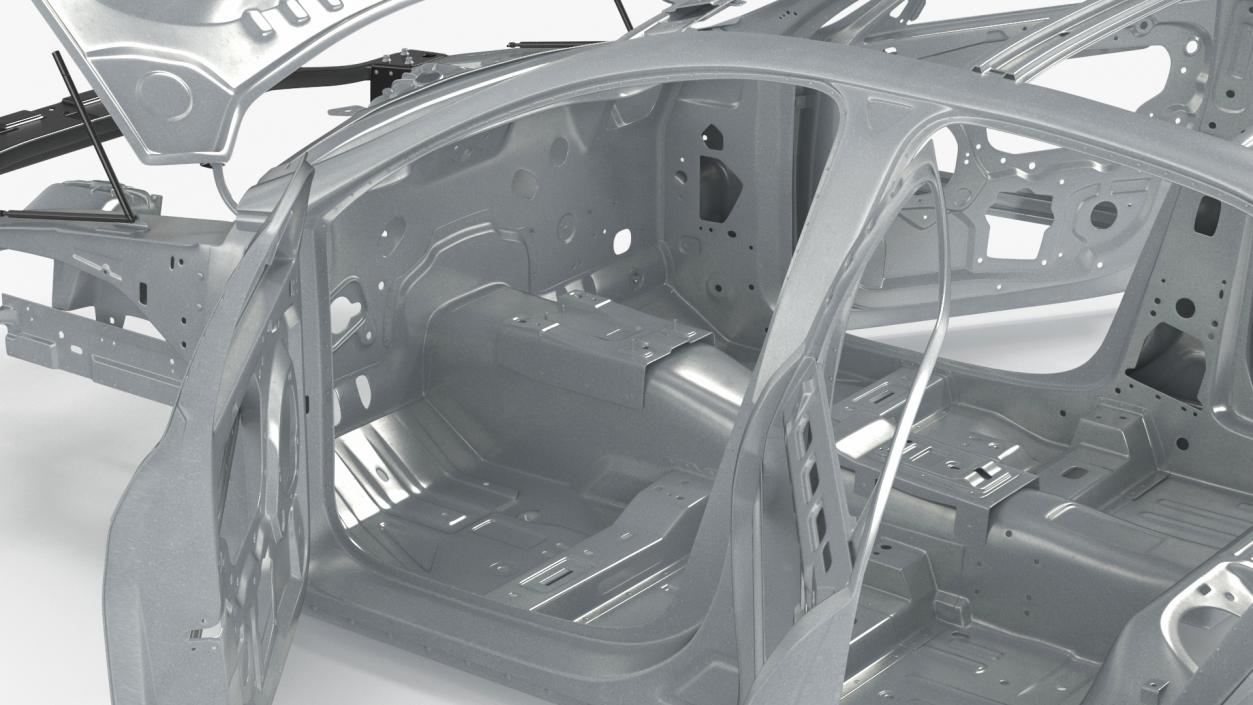 Car Frame Unibody Structure 3D