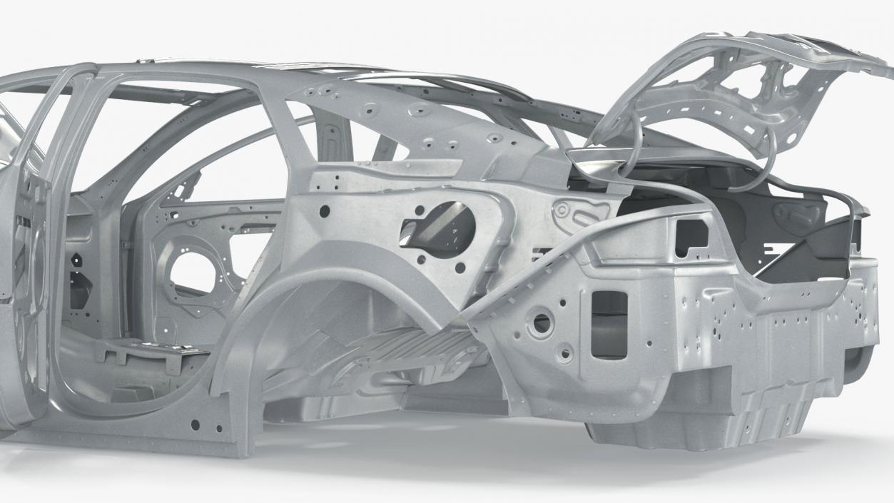 Car Frame Unibody Structure 3D