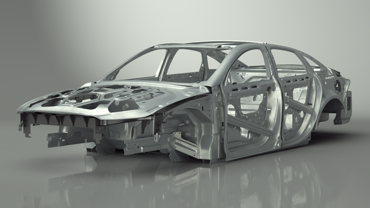 Car Frame Unibody Structure 3D