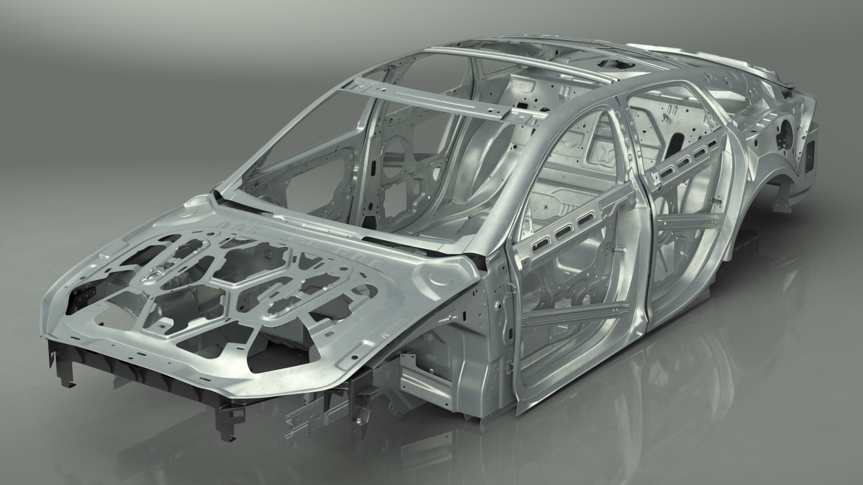 Car Frame Unibody Structure 3D