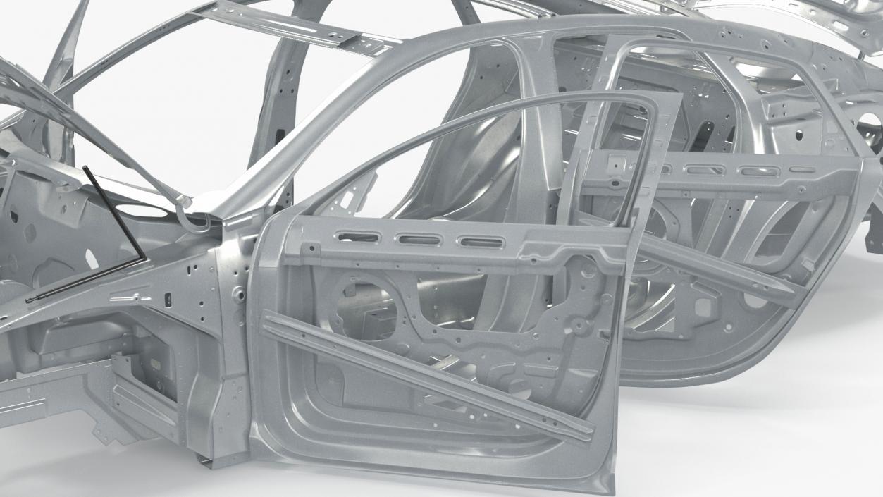 Car Frame Unibody Structure 3D