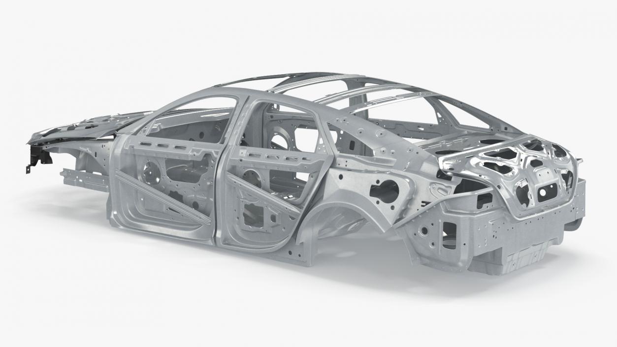 Car Frame Unibody Structure 3D