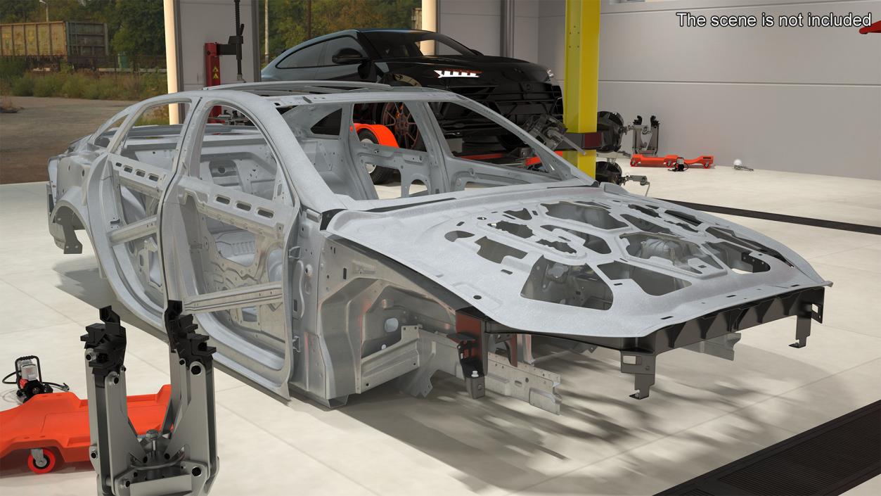 Car Frame Unibody Structure 3D