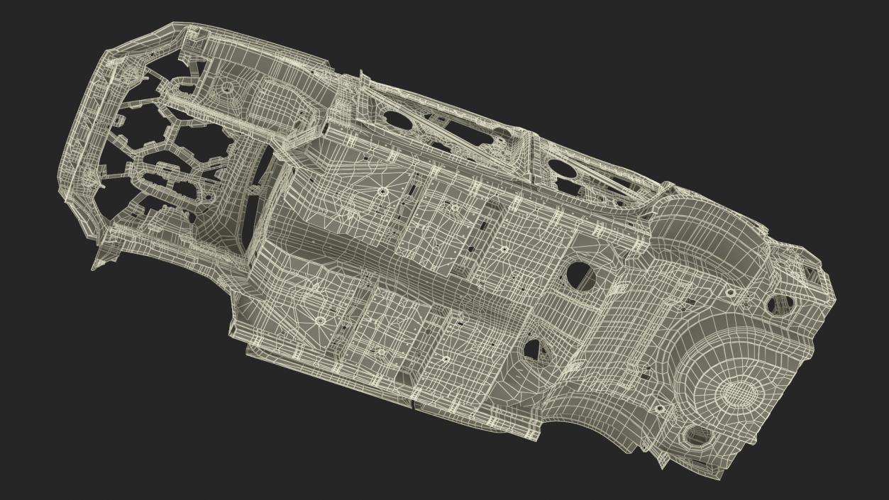 Car Frame Unibody Structure 3D