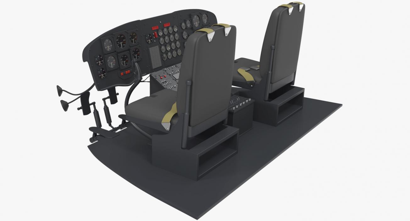 Heavy Helicopter Cockpit 3D model