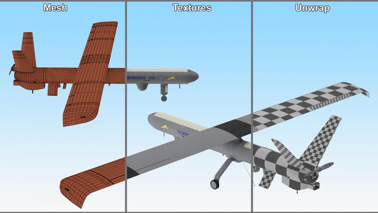 3D Hermes 450 Multi-Role High Performance Tactical UAS