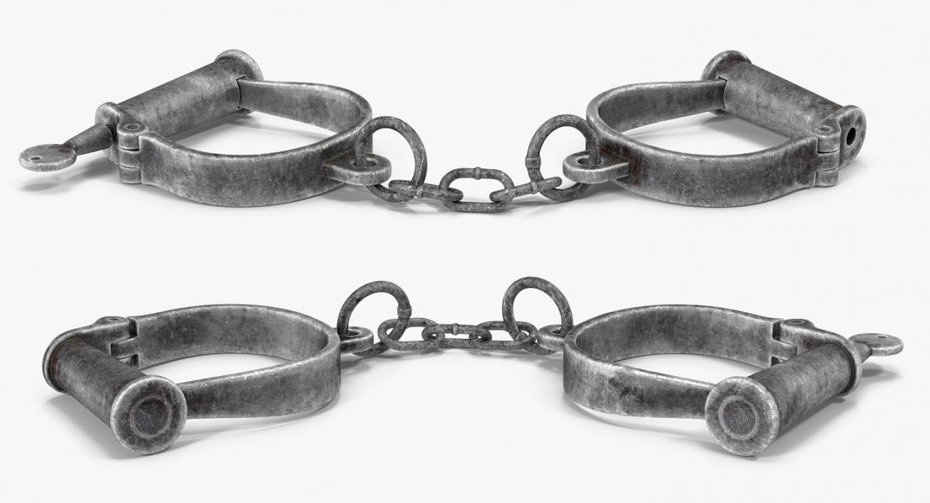 Old Hand Shackles 3D