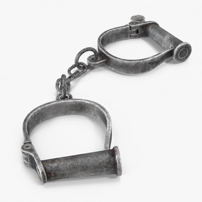 Old Hand Shackles 3D