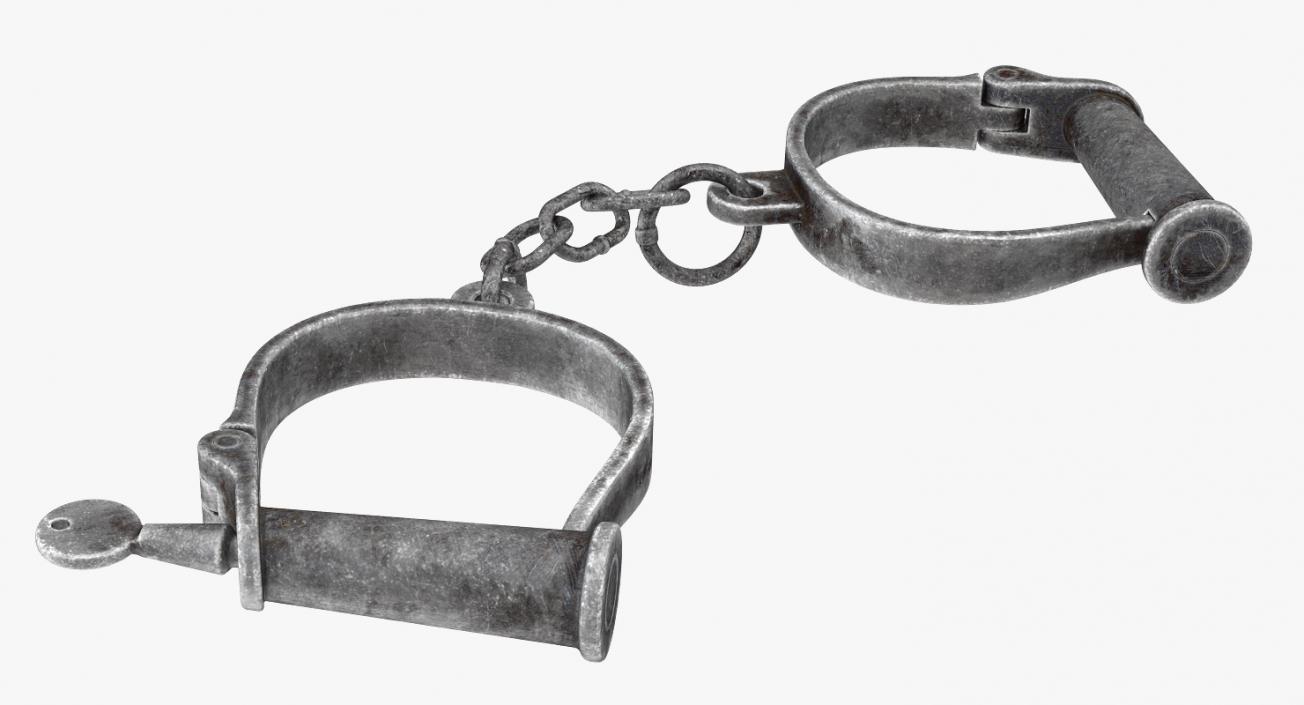 Old Hand Shackles 3D