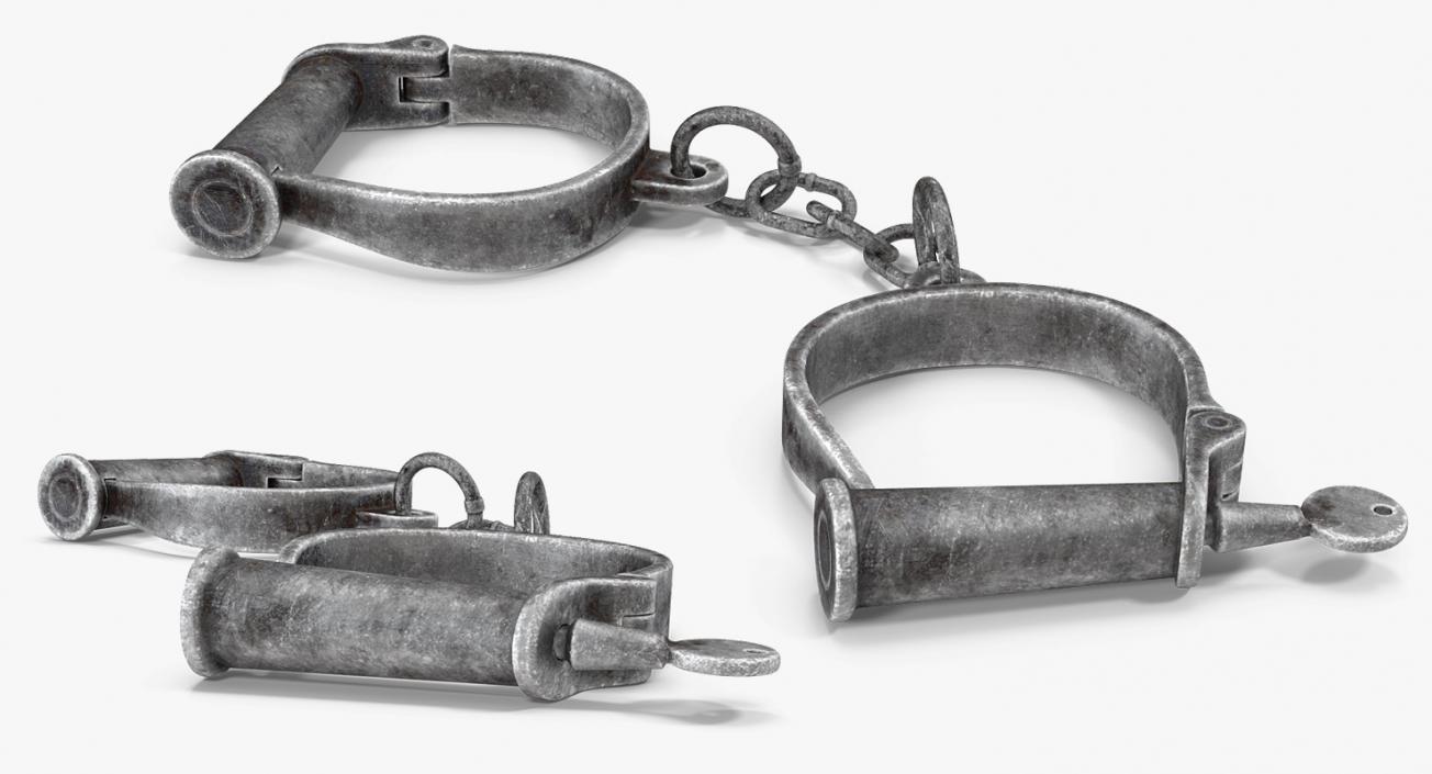 Old Hand Shackles 3D