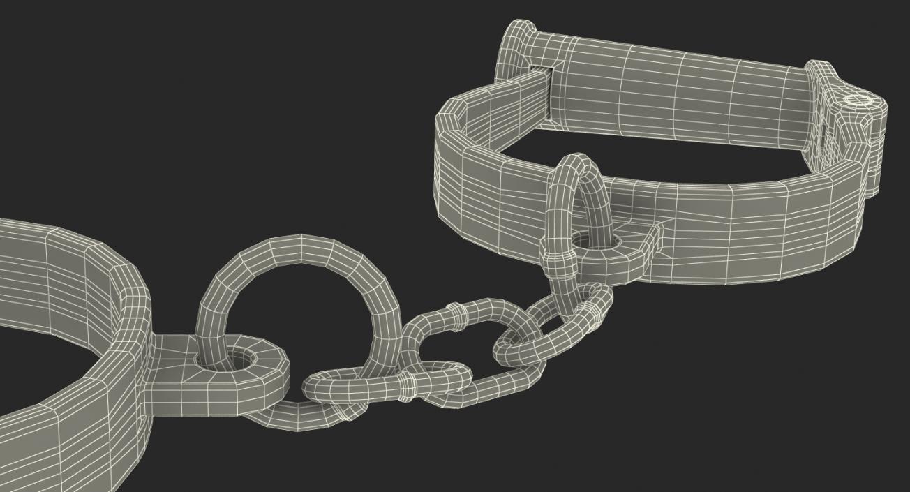 Old Hand Shackles 3D