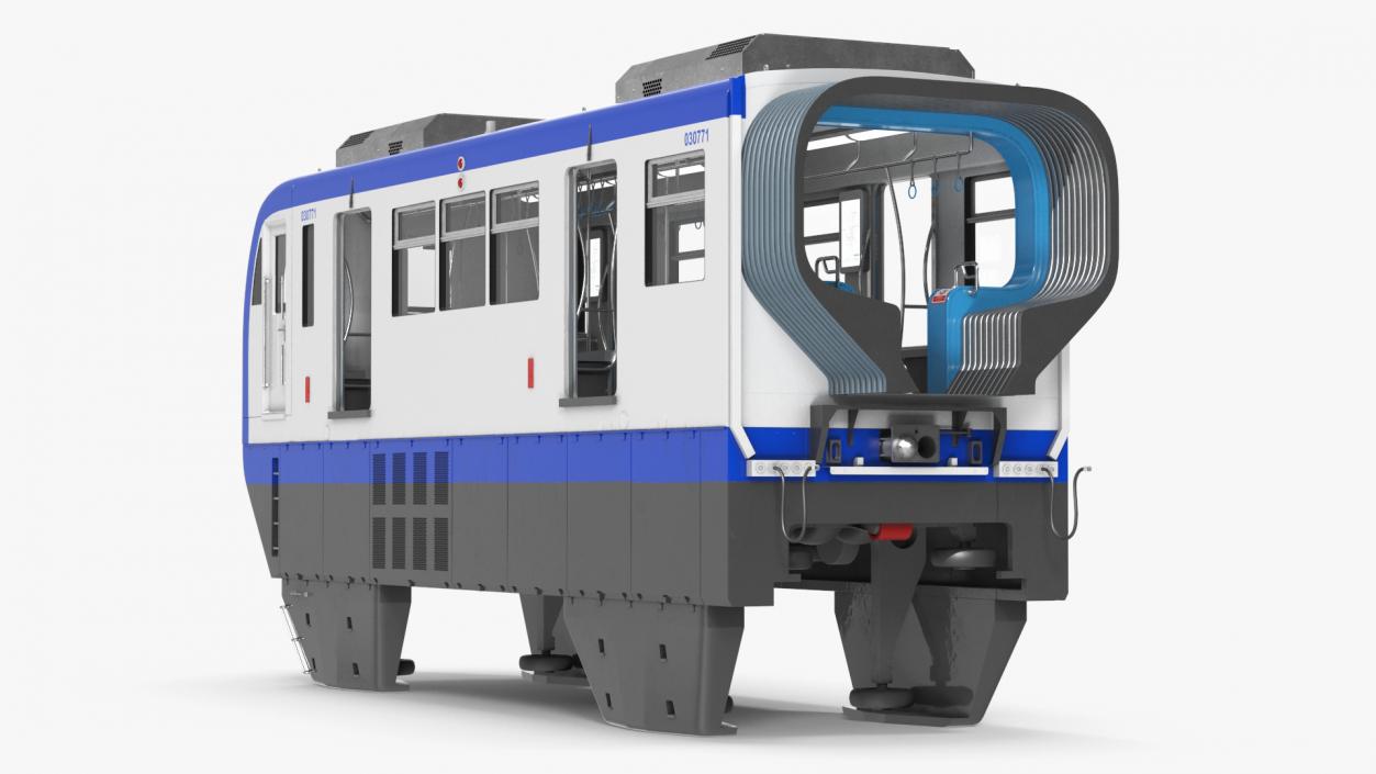 3D model Chongqing Monorail Train Head Car Rigged