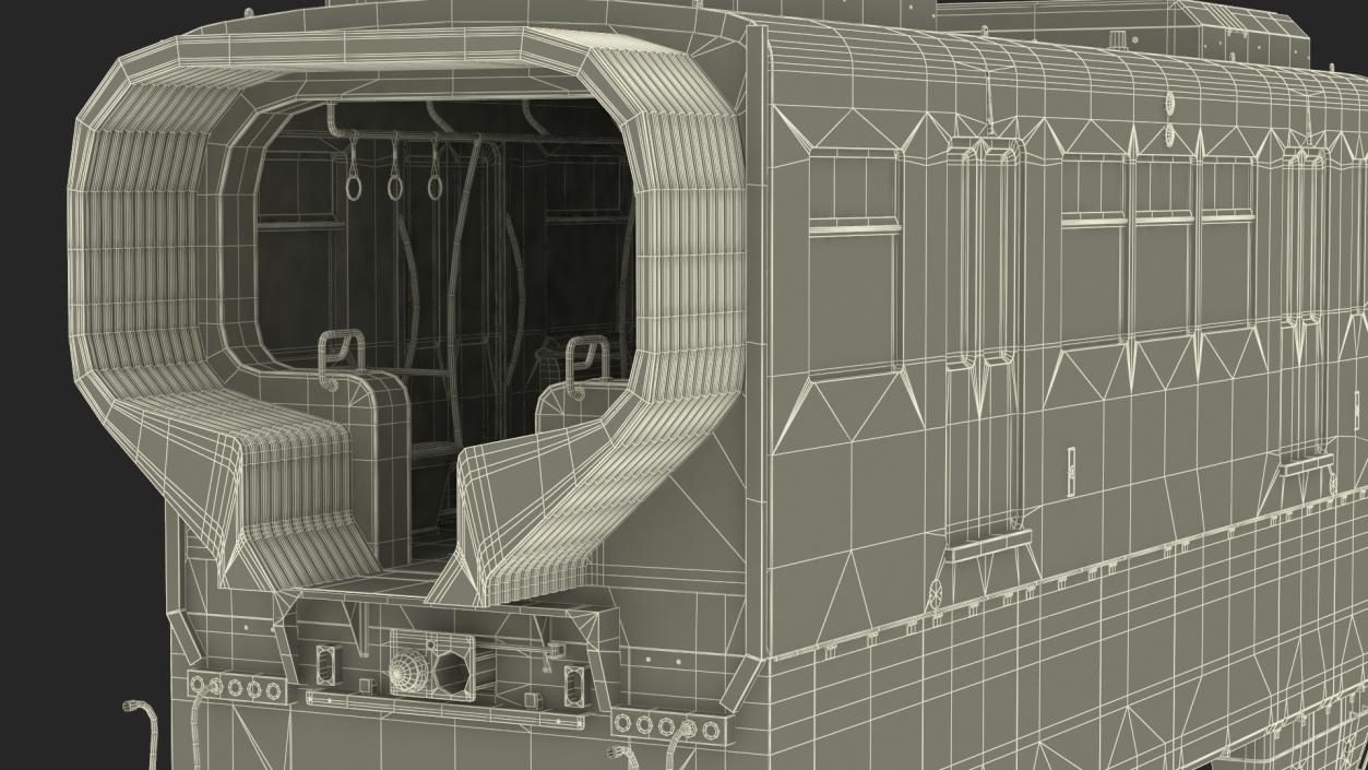 3D model Chongqing Monorail Train Head Car Rigged