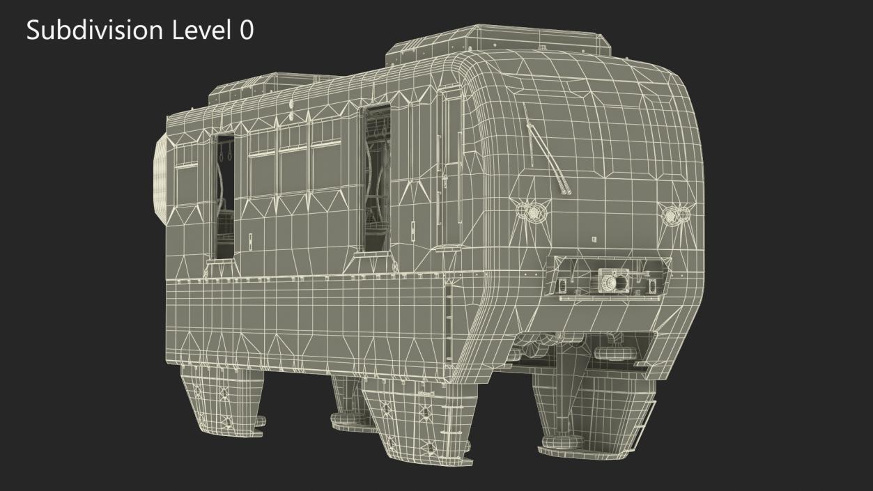 3D model Chongqing Monorail Train Head Car Rigged