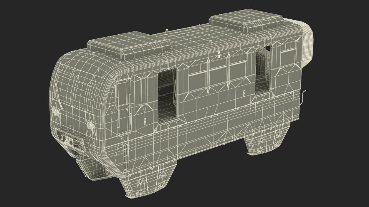 3D model Chongqing Monorail Train Head Car Rigged