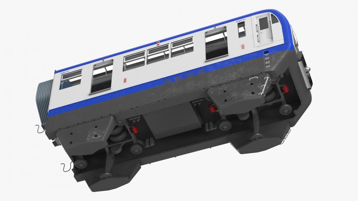 3D model Chongqing Monorail Train Head Car Rigged