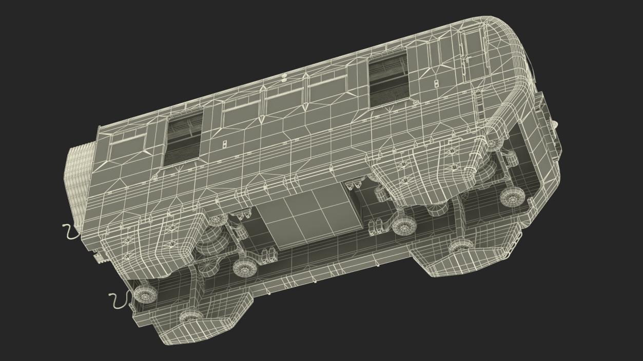 3D model Chongqing Monorail Train Head Car Rigged