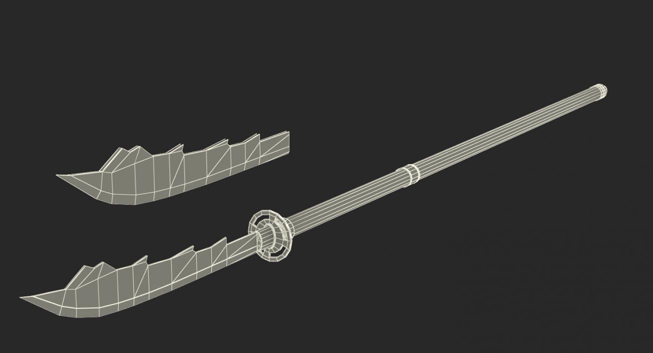 3D Medieval Japan Weapons Collection model