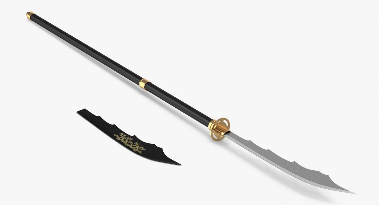 3D Medieval Japan Weapons Collection model