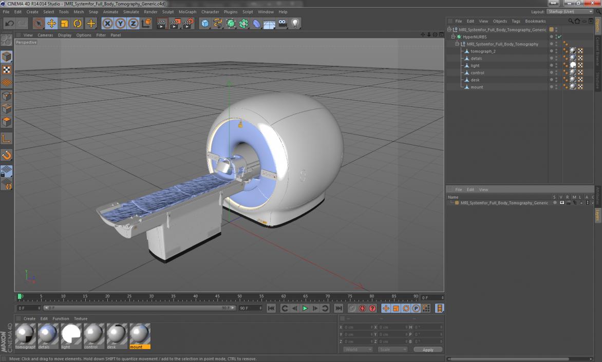 3D MRI System for Full Body Tomography Generic model