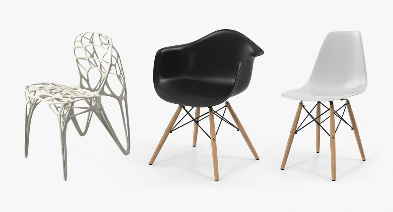 Modern Chairs Collection 3D model