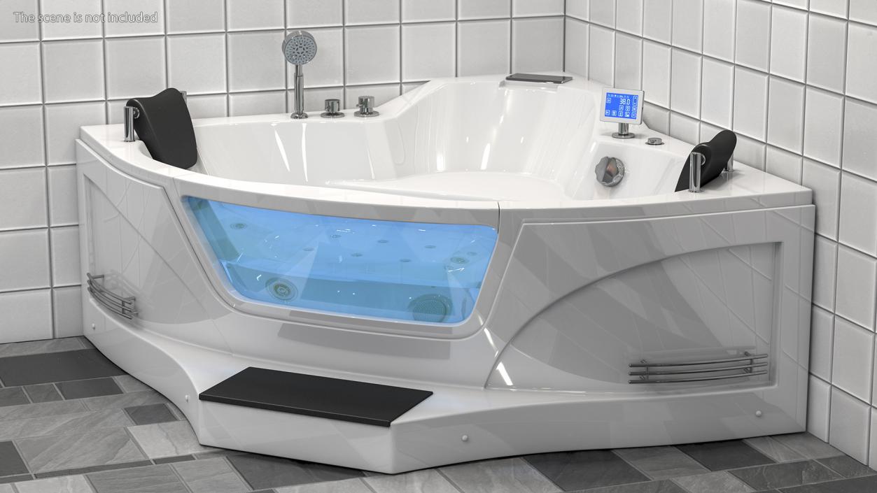 ARIEL Whirlpool Bathtub with Air Bubble Jets 3D model